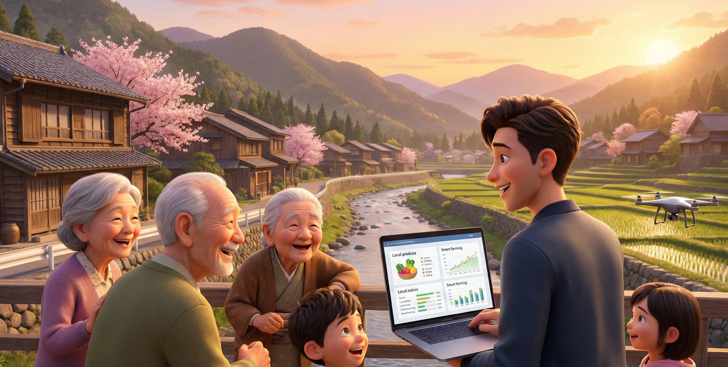 Regional 3D Illustration