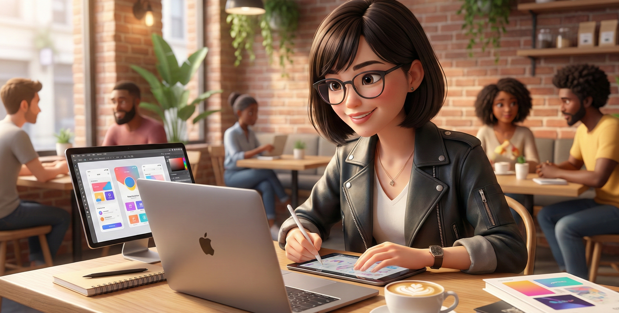 Web System 3D Illustration